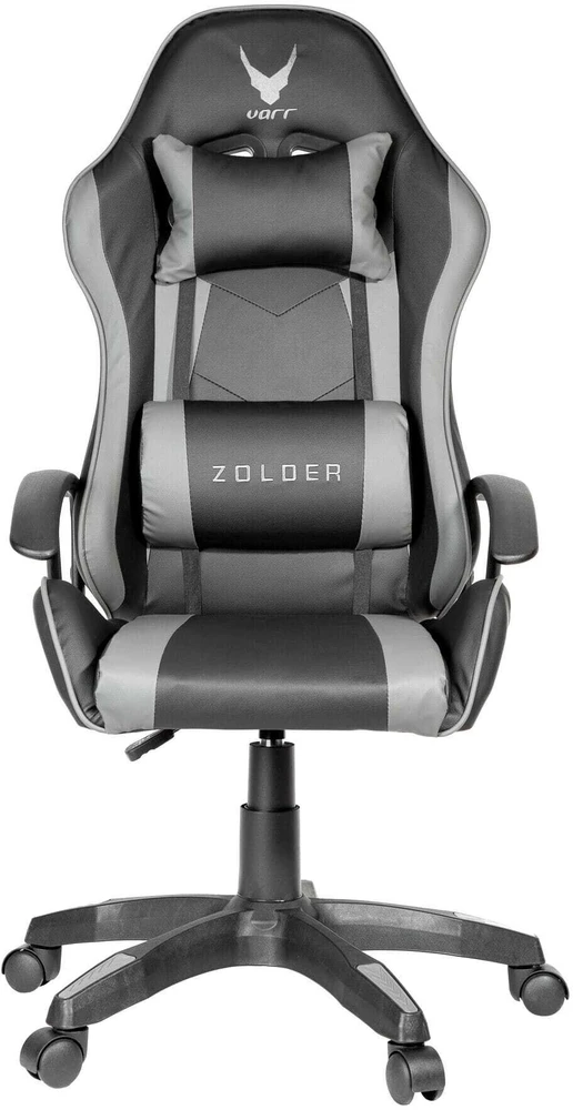 Fotel Varr Zolder juoda-pilka