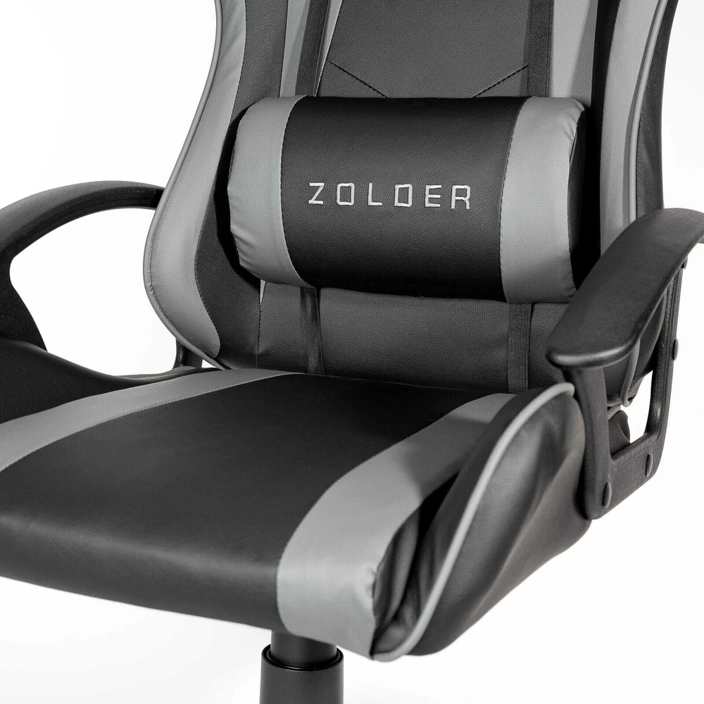 Fotel Varr Zolder juoda-pilka
