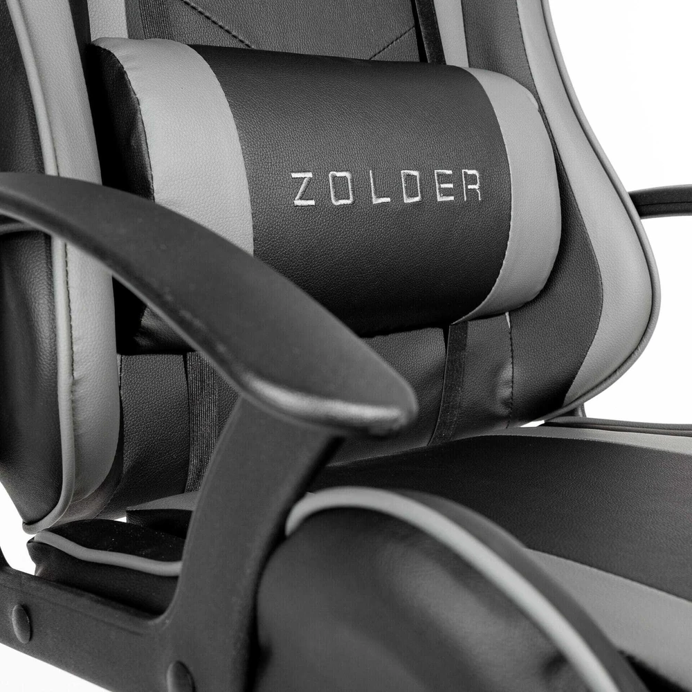 Fotel Varr Zolder juoda-pilka