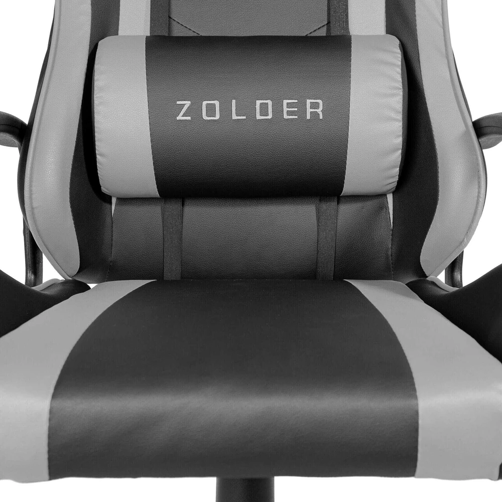 Fotel Varr Zolder juoda-pilka