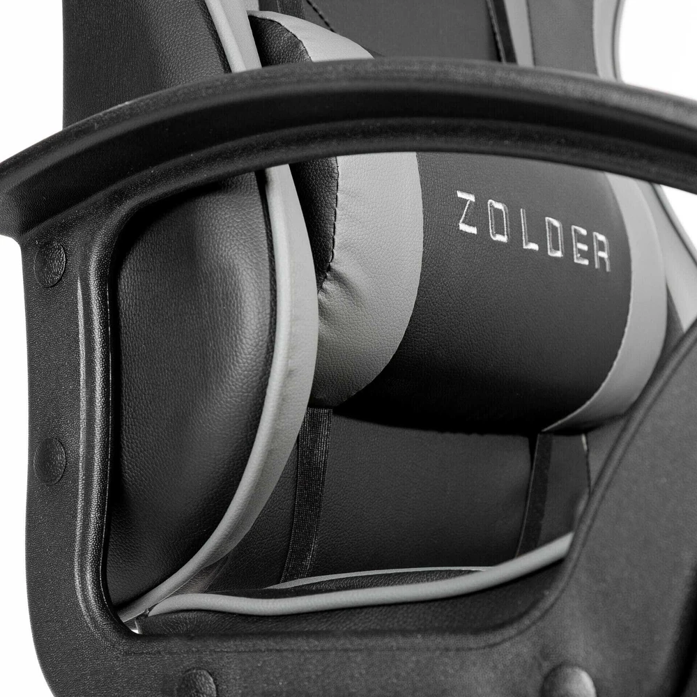 Fotel Varr Zolder juoda-pilka