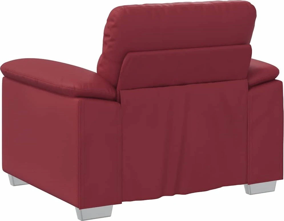 Sofa-kėdė, vyno raudonumo, 100x81x84 cm, dirbtinė oda