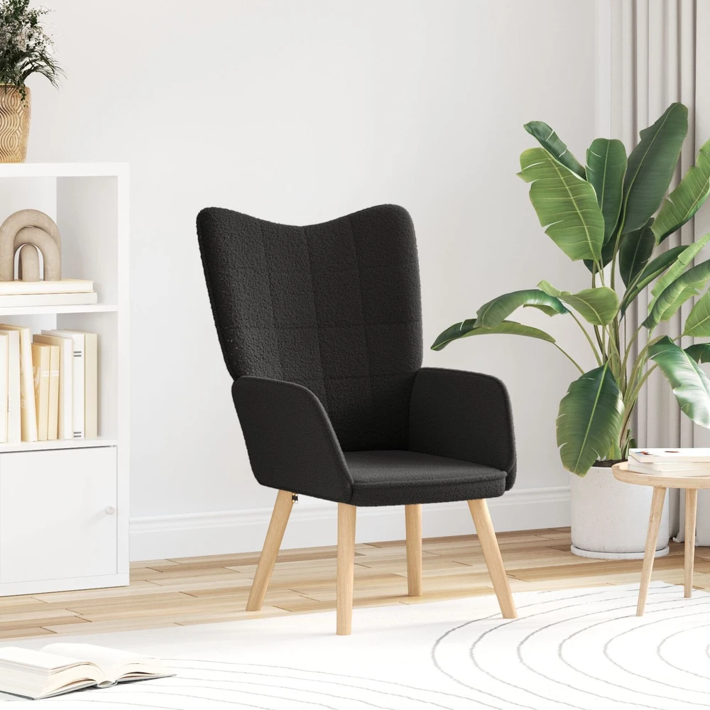 Fotelis krėslas Juoda 62 x 67 x 95,5 cm Šerpos audinys