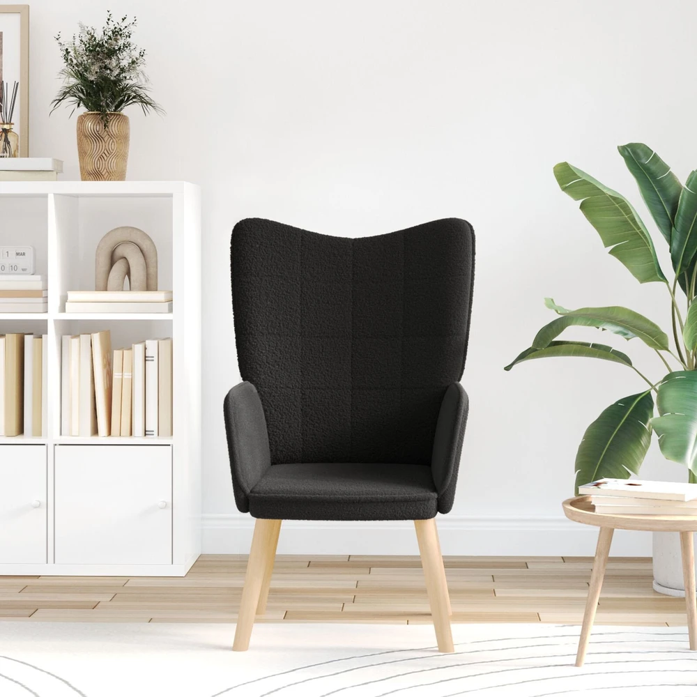 Fotelis krėslas Juoda 62 x 67 x 95,5 cm Šerpos audinys