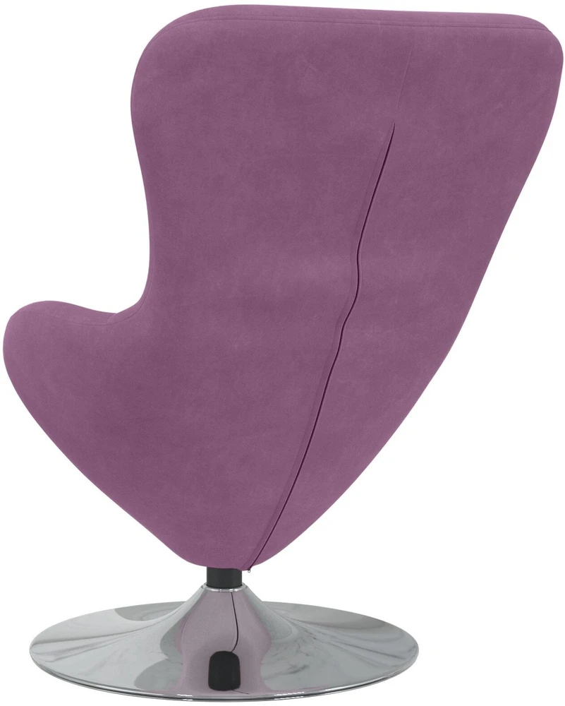 Fotelis Kiaušinio formos krėslas Violetinė Aksomas