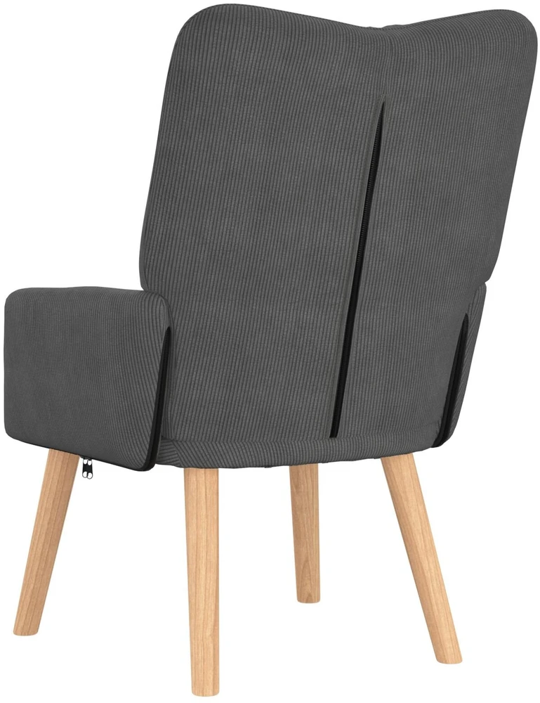 Fotelis krėslas Tamsiai pilka 63 x 67 x 94 cm audinys