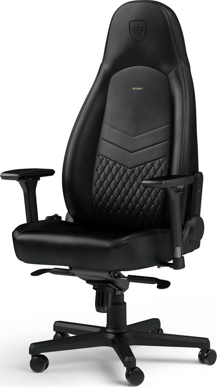 Žaidimų kėdė Noblechairs ICON Real Leather Gaming Chair, Juoda