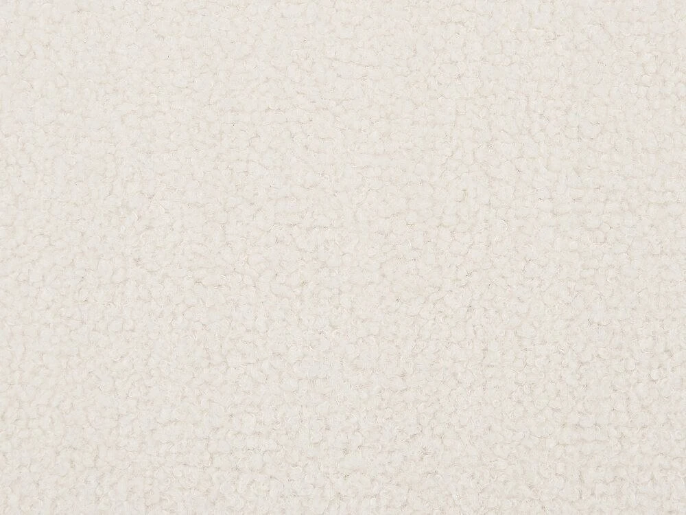 Fotelis Beliani Fotel VOSS Boucle Baltos spalvos