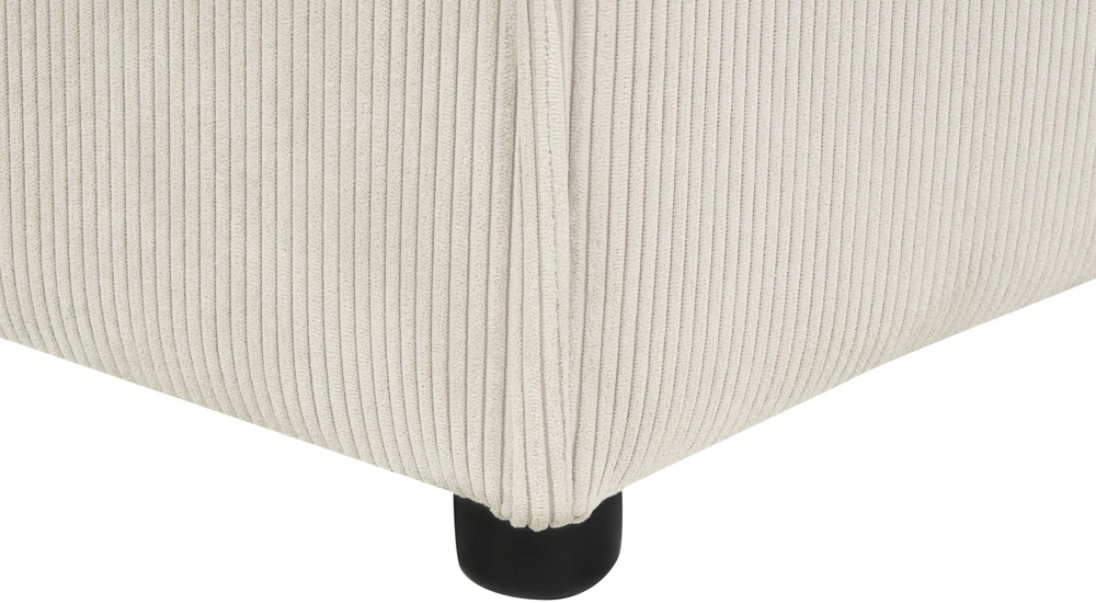 Sofa Beliani 1-vietis modulis ARDAL, kreminė balta, velvetas