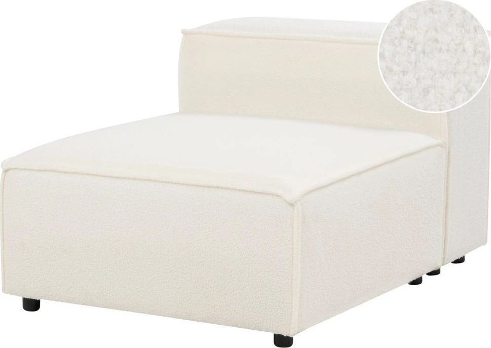 Sofa Beliani Vienvietis modulis ARDAL, bouclé, sulaužyta balta