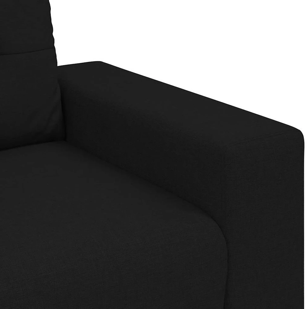 Sofa-kėdė, juoda, 100x78x80 cm, audinys