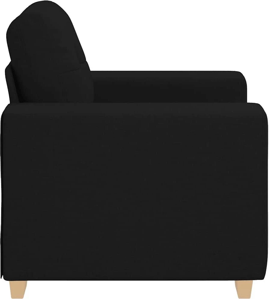 Sofa-kėdė, juoda, 100x78x80 cm, audinys