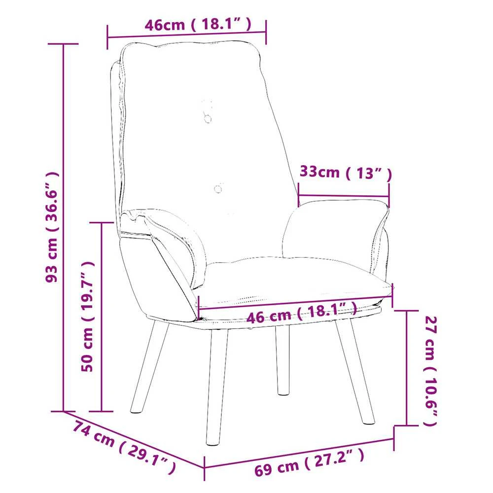 Fotelis krėslas Juoda 69 x 74 x 93 cm Audinys ir Fanera