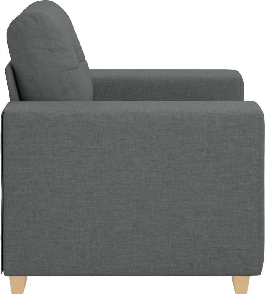 Sofa-kėdė, tamsiai pilka, 100x78x80 cm, audinys