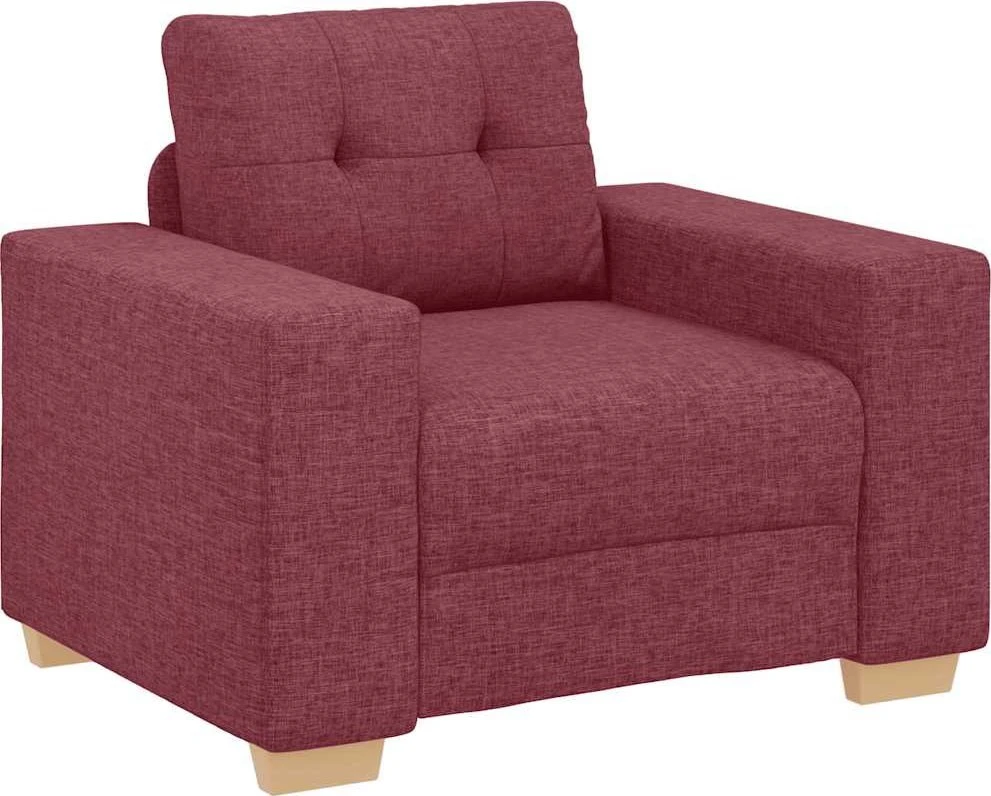 Sofa-kėdė, vyno raudonumo, 100x78x80cm, audinys