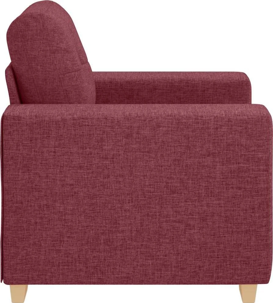 Sofa-kėdė, vyno raudonumo, 100x78x80cm, audinys
