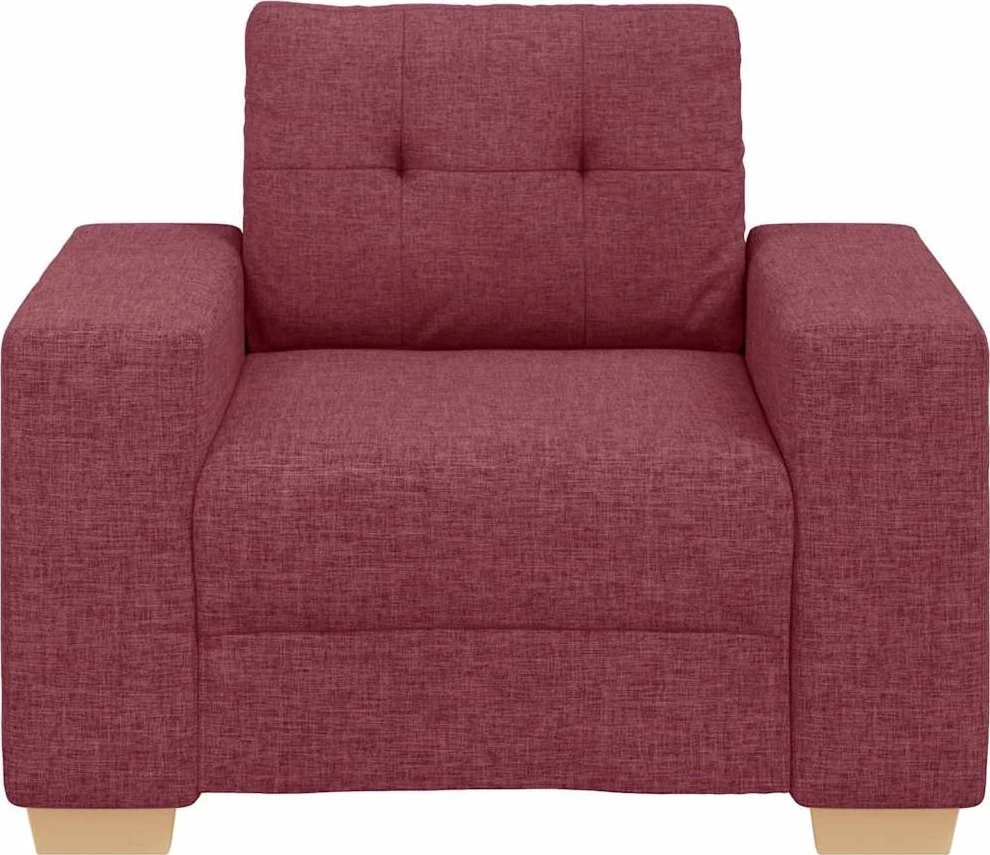 Sofa-kėdė, vyno raudonumo, 100x78x80cm, audinys