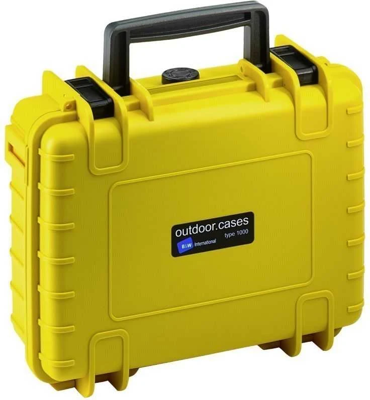 B&W Outdoor Cases Type 1000 Żółta su segregatorem