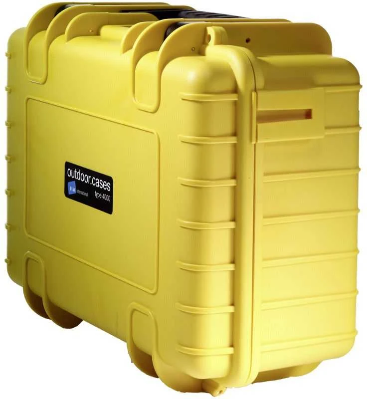 B&W Outdoor Cases Type 4000 Żółta su segregatorem