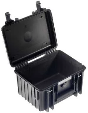 B&W International B&W Outdoor Case Type 2000 juodas su išpjautu putplasčio įdėklu