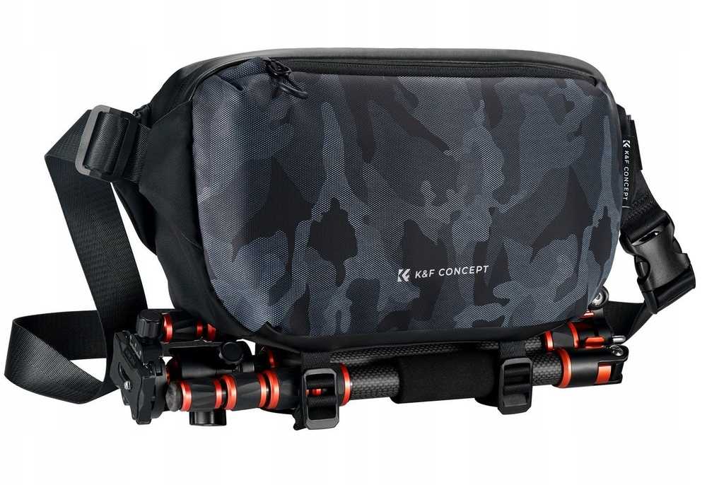 Fotoaparato krepšys-lagaminas-dėklas telefonui su kamera K&f 10l / Urban Camo / Kf13.157v4