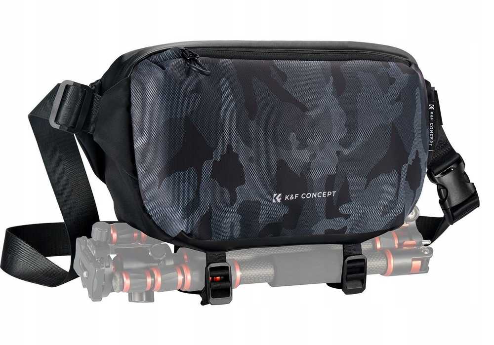 Fotoaparato krepšys-lagaminas-dėklas telefonui su kamera K&f 10l / Urban Camo / Kf13.157v4