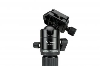 Stovas - Fotopro A5i Aliuminio Stovas Su FPH-55QS Kamuoliniu Galvute 10 Kg Apkrova 205 Cm Aukštis Juodas