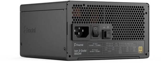 „Fractal Design“ maitinimo šaltinis, Juodas | Ion 3 Gold | 850 W