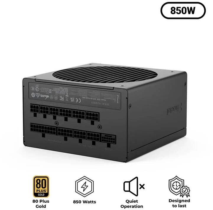 „Fractal Design“ maitinimo šaltinis, Juodas | Ion 3 Gold | 850 W