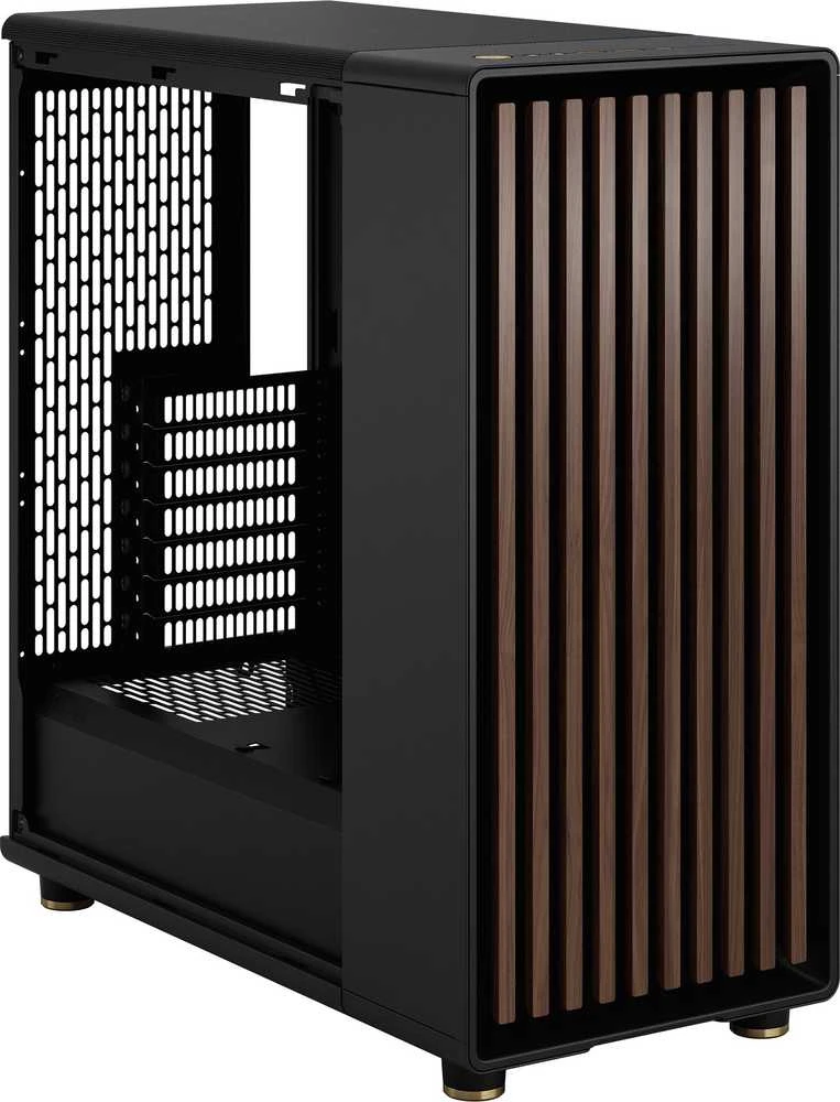 „Fractal Design“ | „North“ | Tamsaus atspalvio, anglies spalvos | Juodas TG | ATX