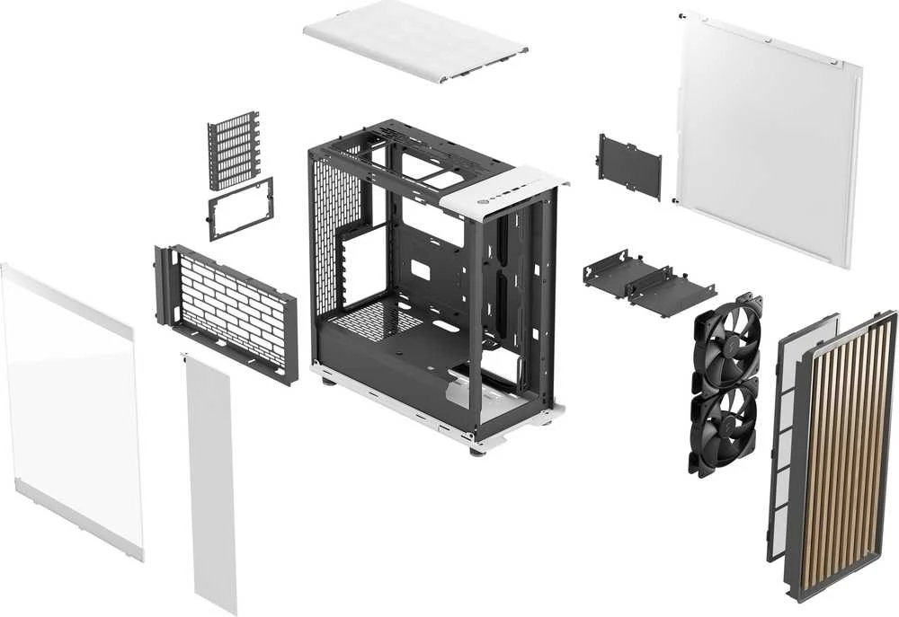 Fractal Design North (Chalk White TGC) kompiuterio korpusas