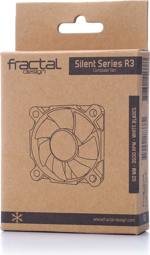 Fractal Design Silent Series R3 50mm Kompiuterio korpusui Ventiliatorius 5 cm Juoda, Balta