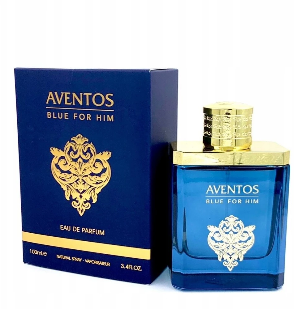 Rinkinys Fragrance World: Aventos Mėlyna Eau De Parfum vyrams, 100 ml + Aventos Mėlyna kūno purškiklis, 50 ml