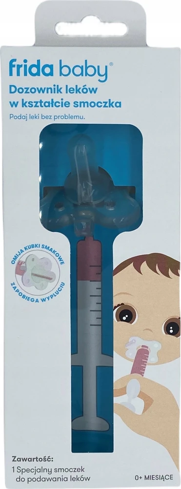 Fridababy Frida Baby čiulptukas vaistams duoti. Čiulptuko formos vaistų dozatorius