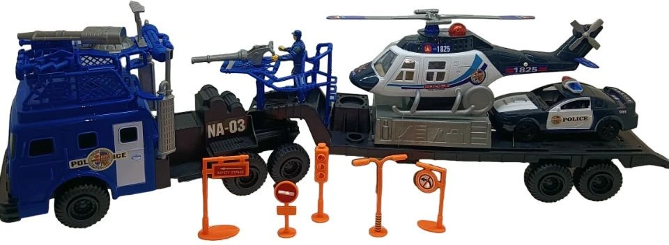 None Nežinomas Policijos mašina S.O.S station 999B-54B, mėlyna/balta/juoda