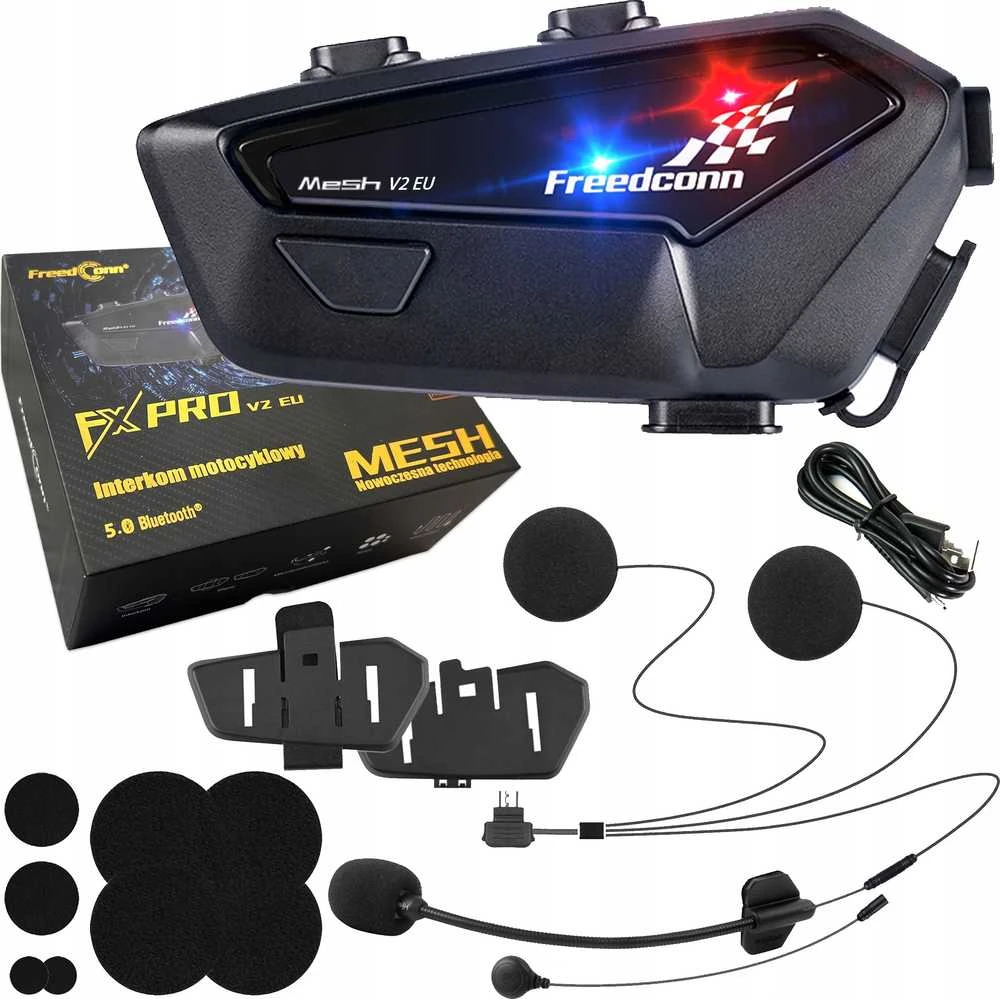 Freedconn Motociklo Interkomas – Freenconn FX Pro V2 EU MESH