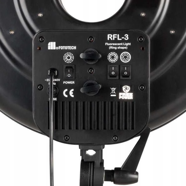 Freepower žiedinė lempa Falcon RFL-3 90W žiedinė lempa