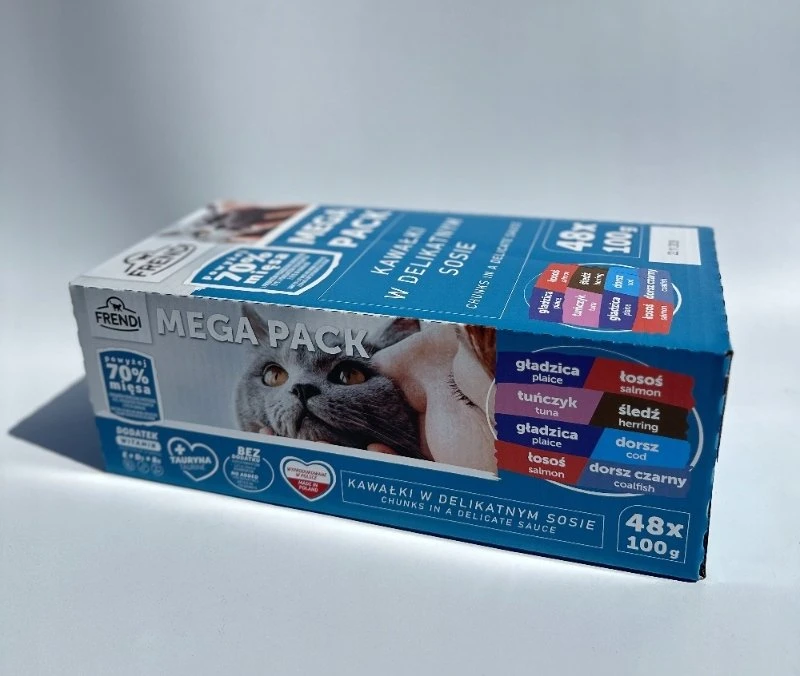 Kačių maistas - Frendi žuvies gabaliukai subtiliame padaže 48x100g be glitimo