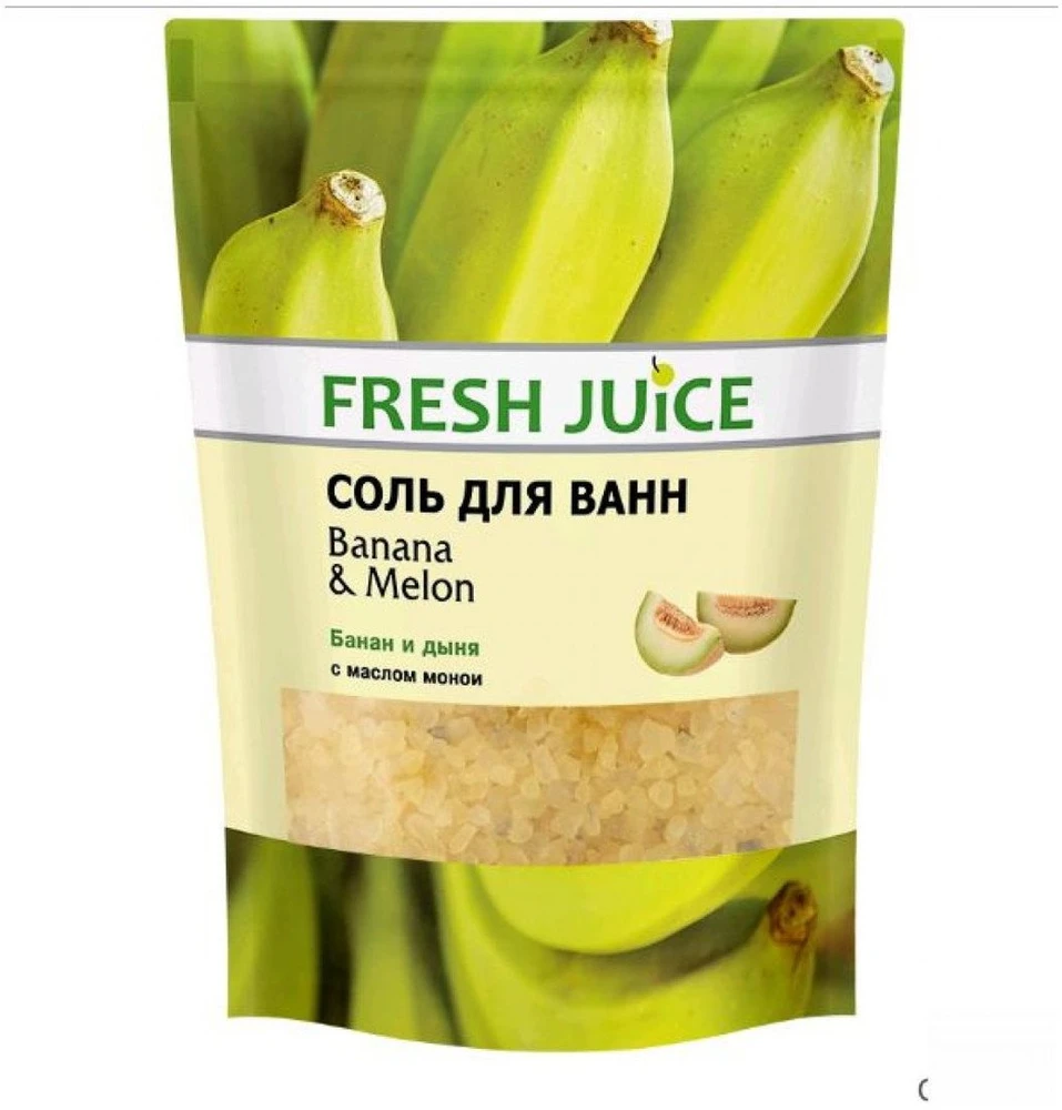 Fresh Juice Šviežios sultys Bananas ir Melionas vonios druska, 500g