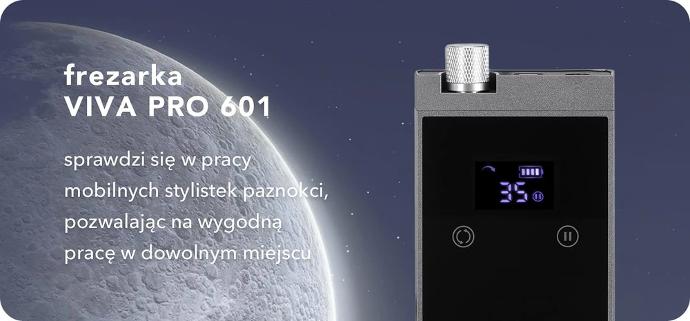 Activeshop Nešiojama akumuliatorinė freza Viva Pro, 601, juoda