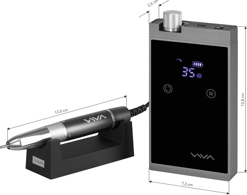 Activeshop Nešiojama akumuliatorinė freza Viva Pro, 601, juoda
