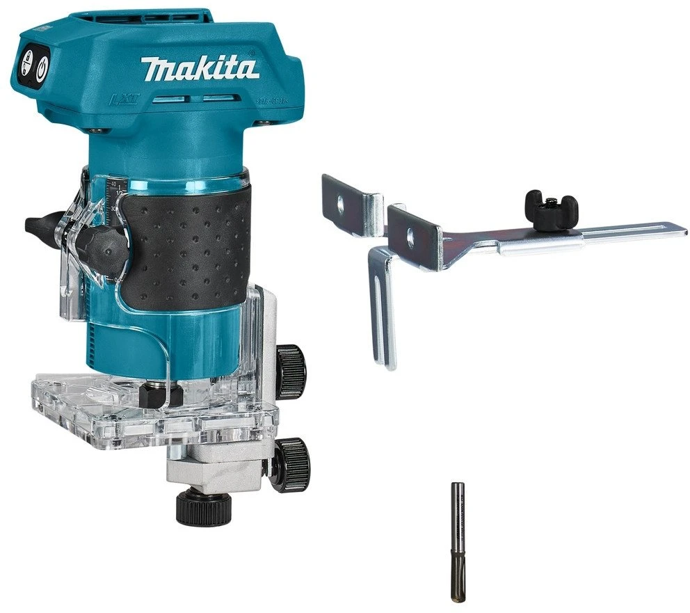 Makita DRT52Z Akumuliatorinis freza 6mm, 30.000 r/min, komplektuojama be akumuliatorių ir kroviklio!