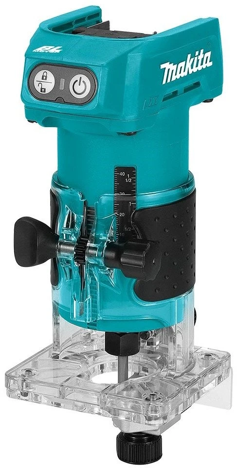 Makita DRT52Z Akumuliatorinis freza 6mm, 30.000 r/min, komplektuojama be akumuliatorių ir kroviklio!