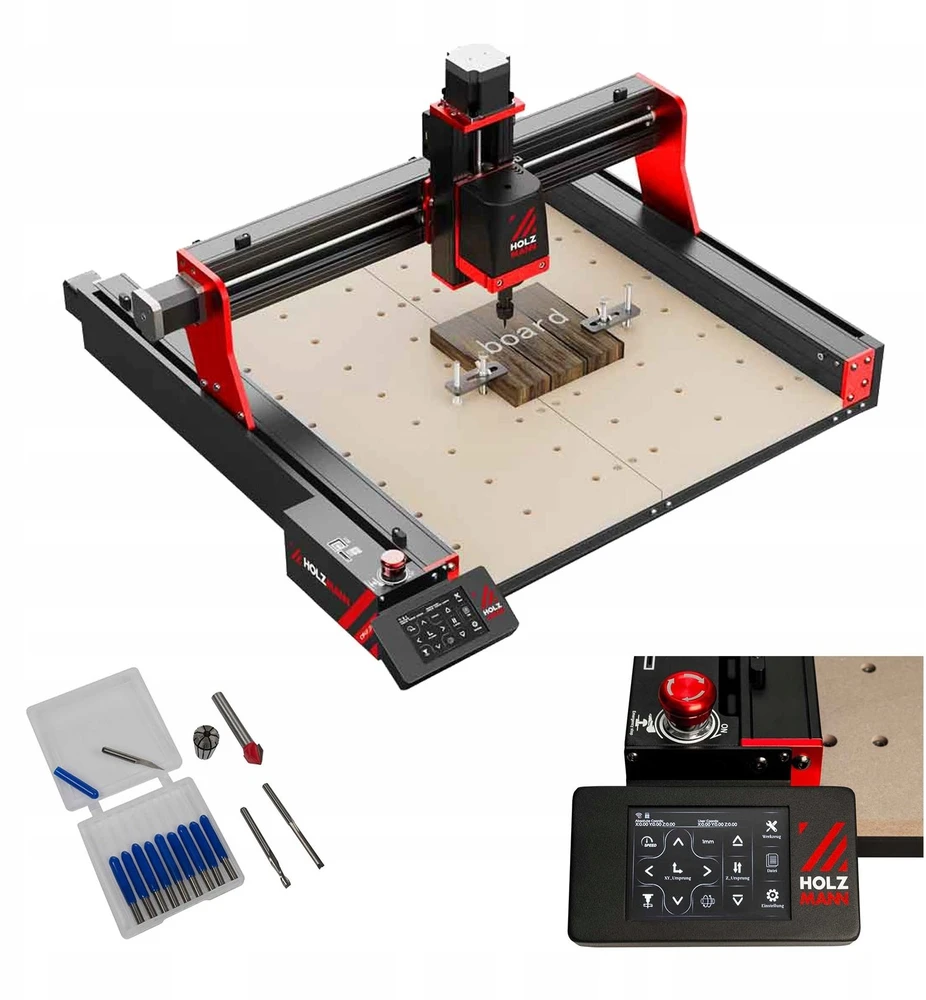 Mega Bloks CNC Stalo Frezavimo Staklės, medienai, plastikui ir aliuminiui, 460x460mm darbinis plotas, su USB, Wifi ir SD kortelių skaitytuvu