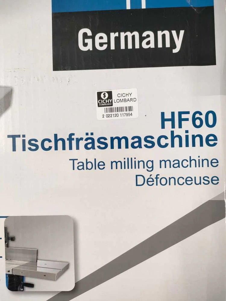 Medienos frezavimo staklės HF60, Scheppach
