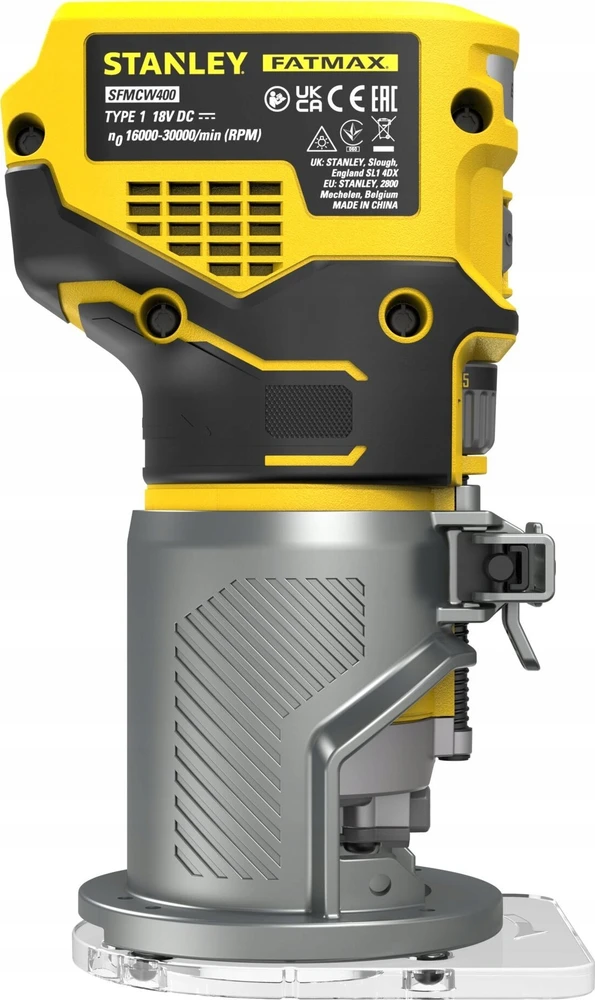 Akumuliatorinė kantų freza Stanley SFMCW400B-XJ; 18 V (be akumuliatoriaus ir pakrovėjo)