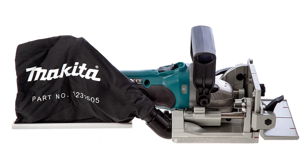 Akumuliatorinė sujungimų freza Makita DPJ180Z, 18 V Li-ion, Be akumuliatorių ir kroviklio