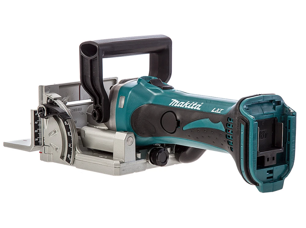 Akumuliatorinė sujungimų freza Makita DPJ180Z, 18 V Li-ion, Be akumuliatorių ir kroviklio