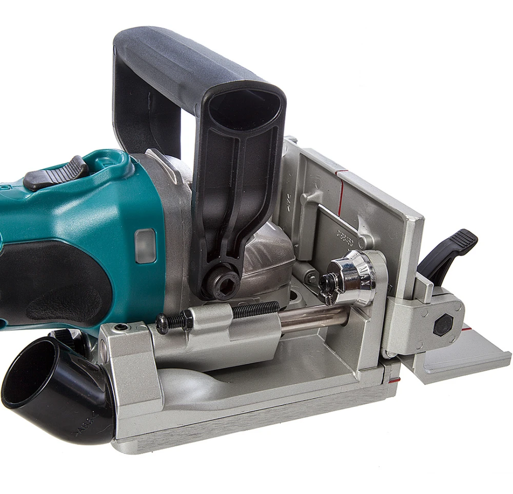 Akumuliatorinė sujungimų freza Makita DPJ180Z, 18 V Li-ion, Be akumuliatorių ir kroviklio