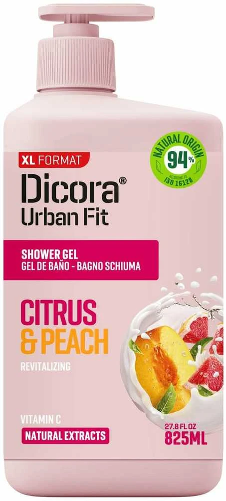 Friendly Organic DICORA dušo želė citrusiniai ir persikai 825 ml